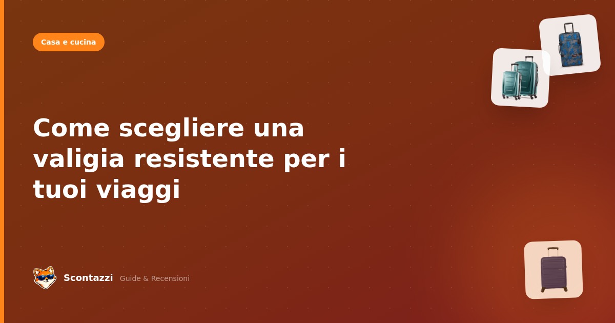 Come scegliere una valigia resistente per i tuoi viaggi
