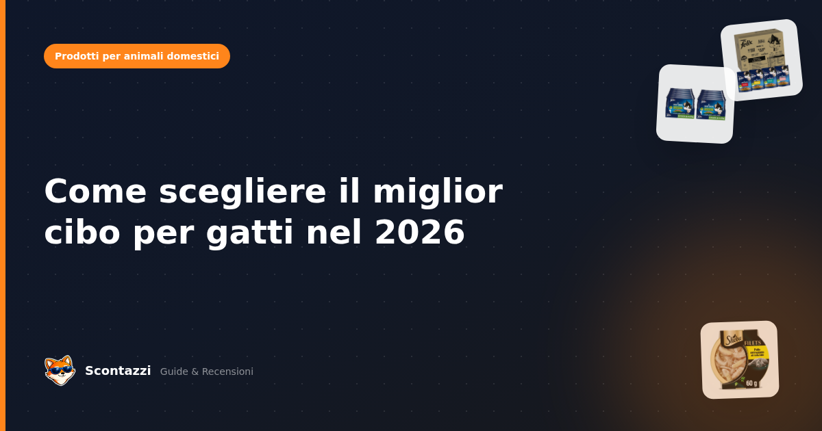 Come scegliere il miglior cibo per gatti nel 2026