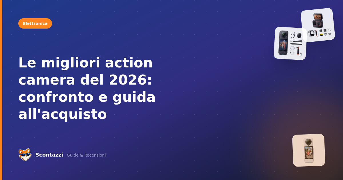 Le migliori action camera del 2026: confronto e guida all'acquisto