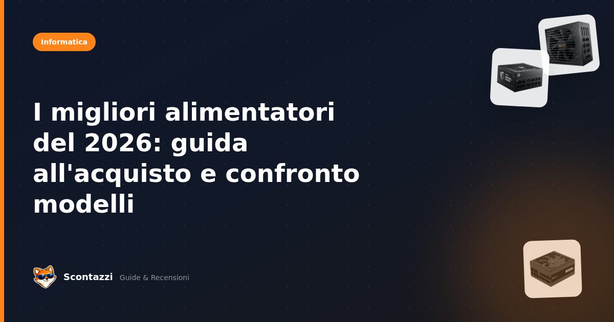 I migliori alimentatori del 2026: guida all'acquisto e confronto modelli