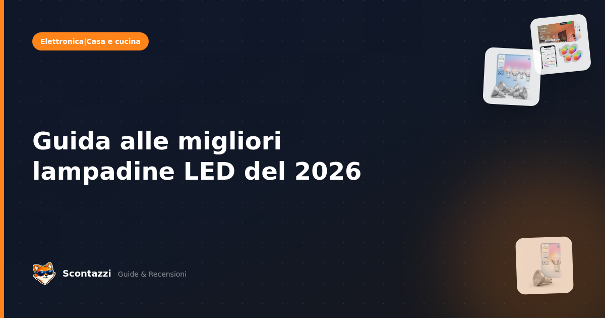 Guida alle migliori lampadine LED del 2026