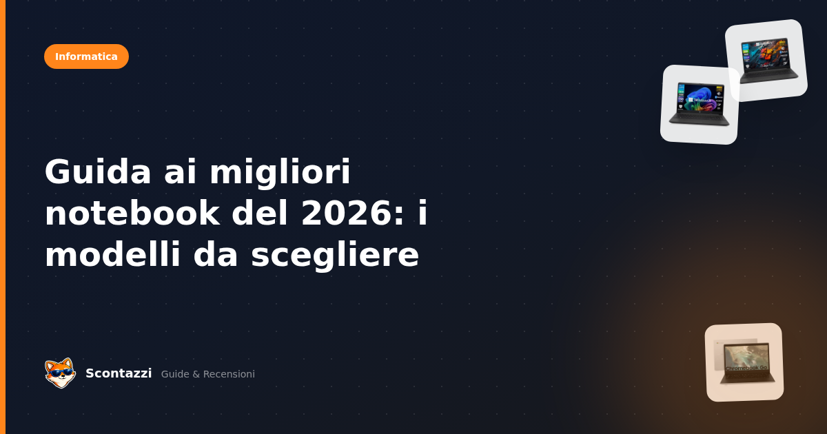 Guida ai migliori notebook del 2026: i modelli da scegliere