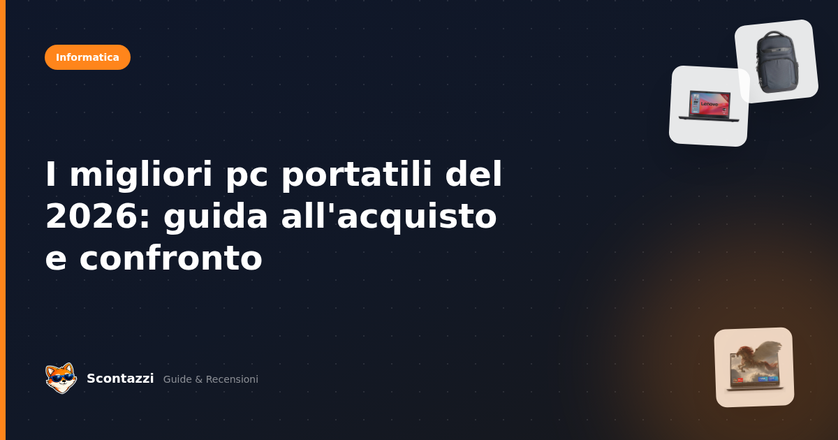 I migliori pc portatili del 2026: guida all'acquisto e confronto