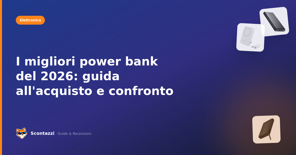 I migliori power bank del 2026: guida all'acquisto e confronto