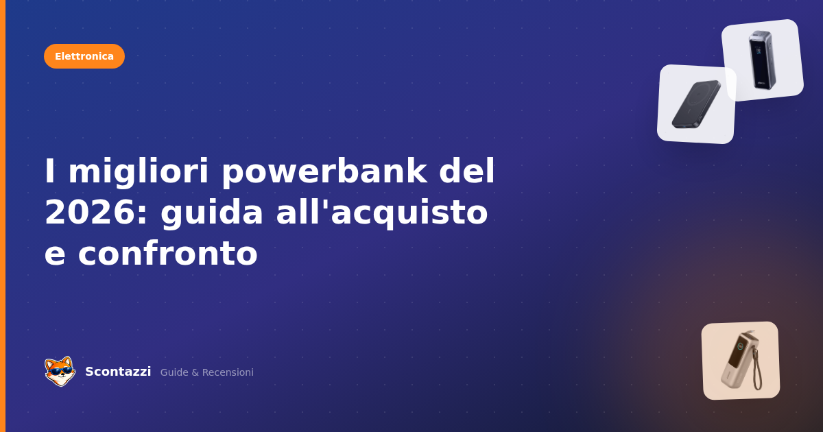 I migliori powerbank del 2026: guida all'acquisto e confronto