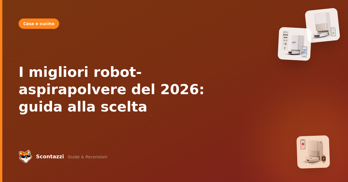 I migliori robot-aspirapolvere del 2026: guida alla scelta