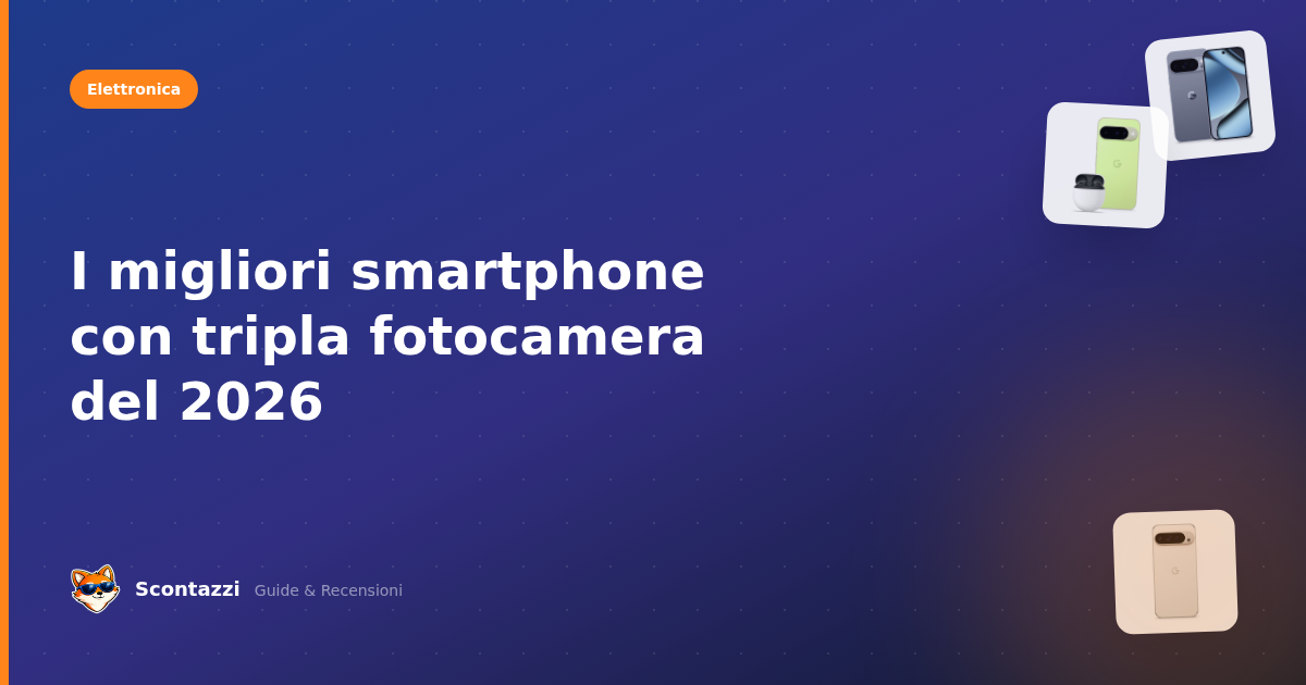 I migliori smartphone con tripla fotocamera del 2026