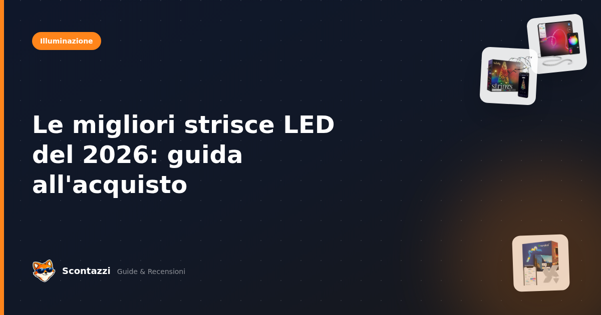 Le migliori strisce LED del 2026: guida all'acquisto