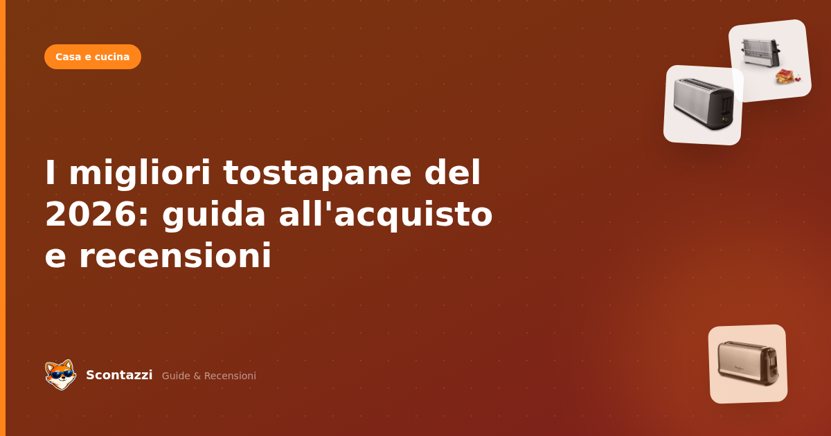 I migliori tostapane del 2026: guida all'acquisto e recensioni